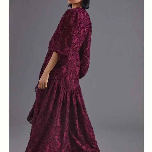 Rosa Floral Wrap Romantic Maxi Dress - Picture 3 of 7